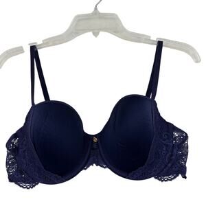 Thirdlove 24/7 Lace T-Shirt Bra Size 34C 1/2 Plum Purple Lined Underwire